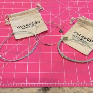Pura Vida set of 3 bracelets Sea Foam